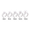 Oval Brass Cuff Ring Settings KK-T076-66P-4