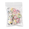 10Pcs 10 Styles DIY Handmade Transparent Acrylic Enamel Beads MACR-FS0002-41-6