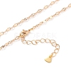 Brass Dapped Cable Chain Necklaces NJEW-JN03160-1