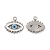 304 Stainless Steel Enamel Pendants STAS-A080-18P-2