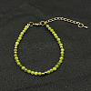 Elegant Natural Peridot Bead Beaded Bracelets ZL0377-1-1