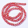 Electroplate Glass Beads Strands EGLA-A044-P3mm-B22-2