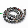 Natural African Bloodstone Beads Strands X-G-Q462-95-6mm-2