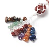 7 Chakra Gemstone Hanging Decorations HJEW-JM00805-04-5