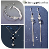 40Pcs 2 Colors Rack Plating Brass Pave Clear Cubic Zirconia Links FIND-HY0003-91-7