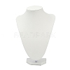 MDF Covered with PU Leather Bust Shaped Necklace Display Stands ODIS-S015-02A-1