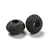 Natural Lava Rock European Beads GGDA007-4A-3