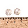 Electroplate Transparent Round Glass Beads GL-CBA6A73-HR02-3