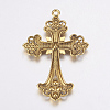 Alloy Rhinestone Cross Big Pendants LS-ALRI-1475-AG-RS-3