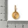 Brass Micro Pave Cubic Zirconia Pendants KK-K345-13O-G-3