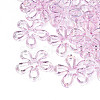 Plated UV Acrylic Beads TACR-S161-04B-1