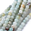 Natural Flower Amazonite Beads Strands G-D608-8mm-1