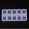 Cuboid Plastic Bead Containers X-CON-N007-01-1