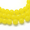 Baking Paint Imitation Jade Glass Round Bead Strands LS-DGLA-Q021-10mm-24-1