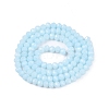 Opaque Solid Color Imitation Jade Glass Beads Strands EGLA-A044-P4mm-D06-3