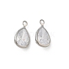 Brass Pave Clear Cubic Zirconia Charms CU-CBAD360-01P-02-1