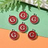 Platinum Plated Alloy Enamel Charms ENAM-S118-03G-P-5