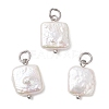 Natural Nucleated Pearl Keshi Pendants PALLOY-JF04626-02-1