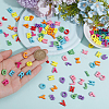 100Pcs Opaque Acrylic Beads OACR-DR0001-01-3