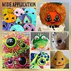 20Pcs 5 Colors Glass Craft Eyes Cabochons DOLL-PH0001-51-6