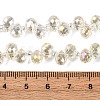 Transparent Electroplate Glass Beads Strands EGLA-F152A-FR04-2