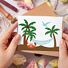 3Pcs 3 Styles Beach Theme Carbon Steel Cutting Dies Stencils DIY-WH0309-939-6