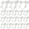 SUNNYCLUE 40Pcs Brass Screw Clip Earring Converter KK-SC0004-68S-1