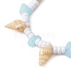 Dyed Natural White Jade Braided Bead Bracelets BJEW-JB10358-02-3