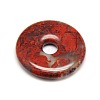 Donut/Pi Disc Natural Gemstone Pendants G-L234-40mm-03-2