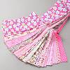 40Pcs 20 Styles Flower Pattern Cotton Fabric for Quilting and Sewing FIND-SZC0009-12B-2