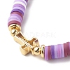 Polymer Clay Heishi Beads Stretch Bracelet for Women BJEW-JB07207-6