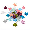 48Pcs 12 Colors Star Silicone Beads SIL-TA0001-56-3