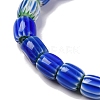 Handmade Lampwork Chevron Beads Strands LAMP-K041-01B-08-4