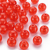Transparent Crackle Acrylic Beads MACR-S373-66A-N08-1