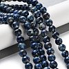 Dyed Natural Regalite/Imperial Jasper/Sea Sediment Jasper Beads Strands G-B124-C01-11-2
