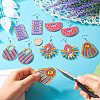 DIY Diamond Painting Geometric Acrylic Earring Kit DIY-TAC0021-19-7