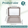 8 Slot Velvet Jewelry Ring Presentation Boxes VBOX-WH0016-01A-2