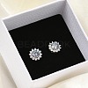 925 Sterling Silver Micro Pave Clear Cubic Zirconia Stud Earrings EJEW-U042-03P-3