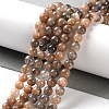 Natural Black Sunstone Beads Strands G-U009-A01-01-1