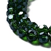 Electroplate Transparent Glass Beads Strands EGLA-A035-T8mm-A10-2