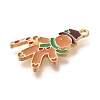 Christmas Theme Alloy Enamel Pendants ENAM-Q509-02KCG-10-2