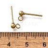 201 Stainless Steel Stud Earring Findings STAS-R156-01G-01-2