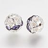 Brass Rhinestone Beads RB-A011-8mm-26S-2