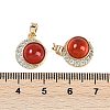 Natural Carnelian(Dyed & Heated) Pendants KK-U043-53G-01-3