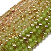 Electroplate Glass Faceted Rondelle Beads Strands EGLA-D020-3x2mm-58-3