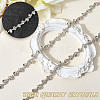 S-shaped Glass Rhinestone and Iron Cup Chains DIY-WH20032-25S-01-5