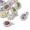 SHEGRACE Brass Micro Pave Cubic Zirconia Pendants XGRQ2O432-446P-1