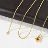 Brass Ball Chain Necklaces X-MAK-L009-06G-2