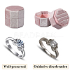 Velvet Cover Plastic Couple Ring Box VBOX-WH20003-001E-5