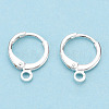 Brass Leverback Earring Findings KK-WH0065-05S-1
